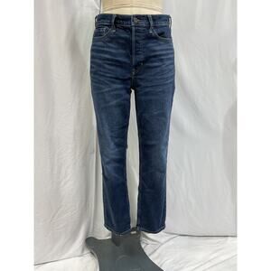 Banana Republic 'The Slouchy' Blue Cotton Straight Denim Jean Size 28